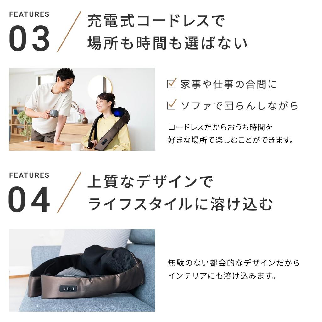 Official Store Premium 3D Neck Neck Care for and Relieves Stiffness and Shoulder Scissor Birthday Certified Medical Device BR Dr.Air Massager, 4-in-1,