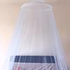 2/1pcs White Polyester Bed Canopy Mosquito Netting, Non-Waterproof Knit Fabric Room Decor Bed Cover with Zipper Closure