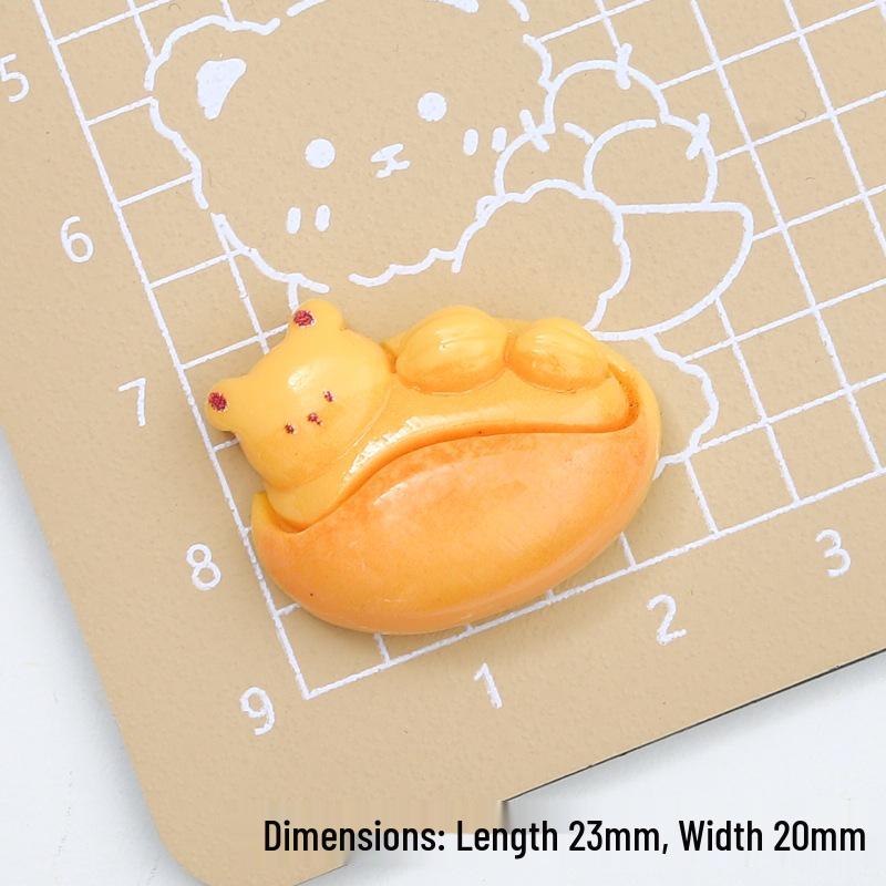 Little Rabbit Cartoon Cream Glue DIY Resin Hair Clip Shoe Buckle Ornament
