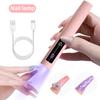 Touch Lamp Nail UV LED Dryer Portable Rechargeable Flashlight UV Light for Drying Nails Gel Polish Lamps Machine Pin Cure Tools