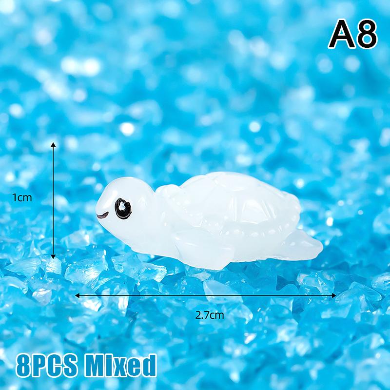 

Мультяшный светящийся черепаха орнамент мини светящийся кулон животное микро сад ландшафт DIY украшения игрушки аквариум ремесло украшения