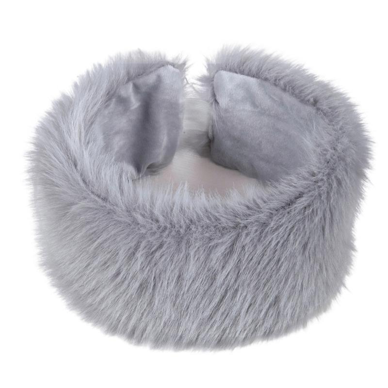Fashion Headbands Plush Headwrap for Casual Sport Outfit Windproof Hairhoop Hat
