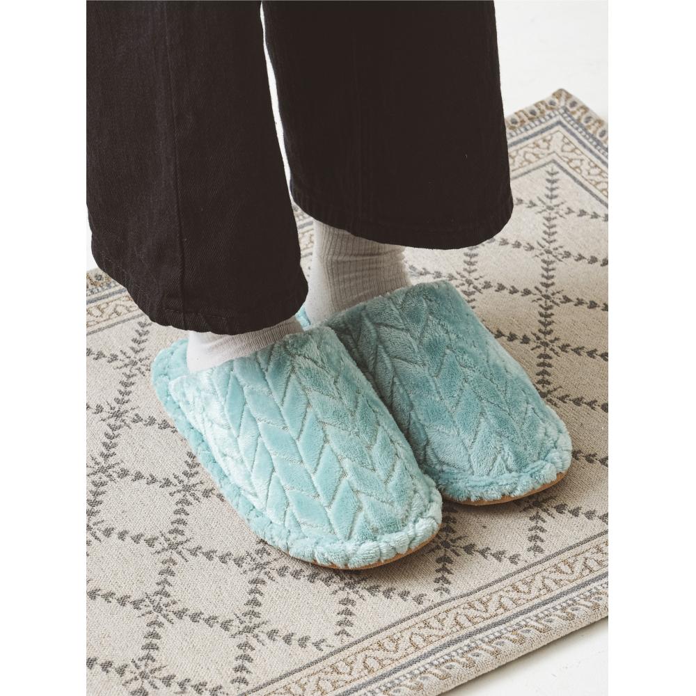 Daiso Rain Gold Pattern Clogged Living Room Shoes 240 260 Mm Mint