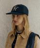 Teulaepighamoni Wool Blend Th Applique Logo Deep-Fit 6-Panel Cap_Navy