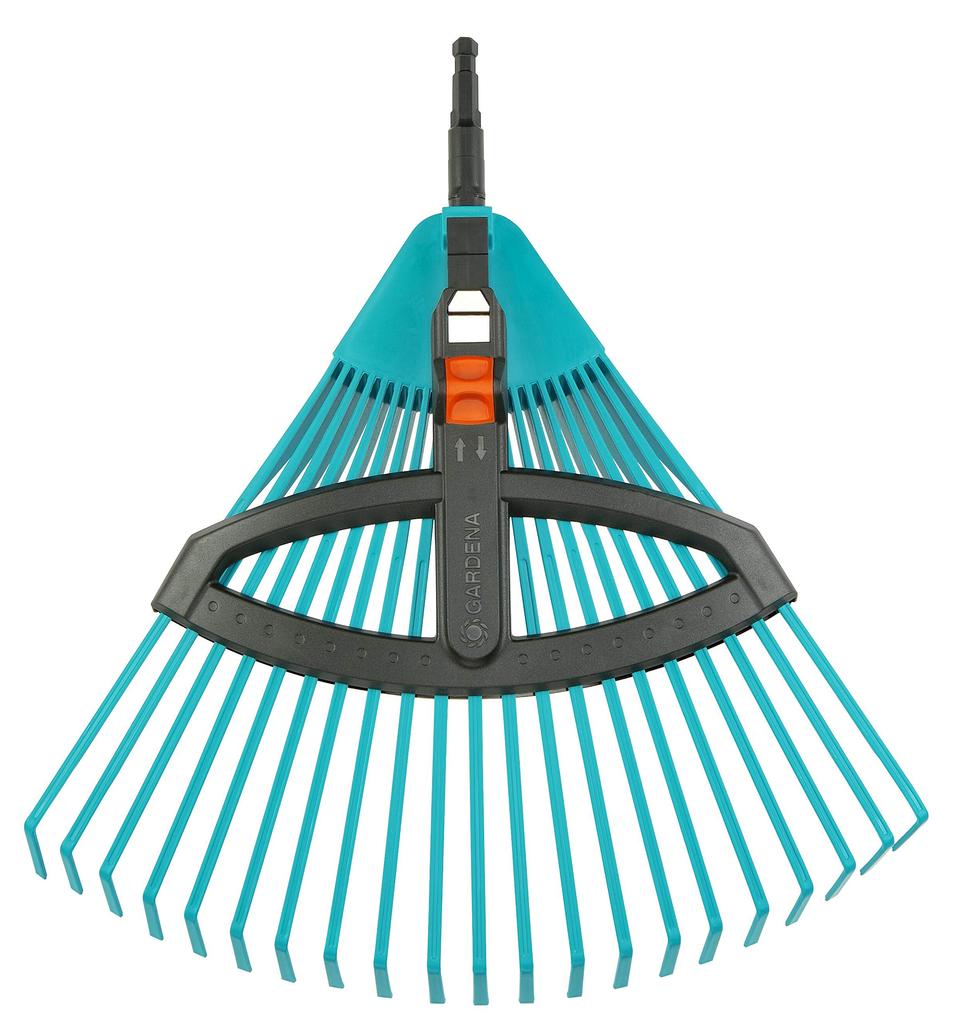 GARDENA Plastic Combi Product Up to 25 Years Rake, System, Turquoise, 35-52cm Wide, 3099-20, Warranty