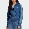 adidas Originals Firebird Trainingsjacke Denim Damen Mittel Vintage Denim Weiß KD2913
