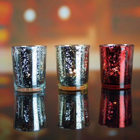 Mosaic Glass Tealight Votive Candle Holder for Wedding Party Bar Home Decor