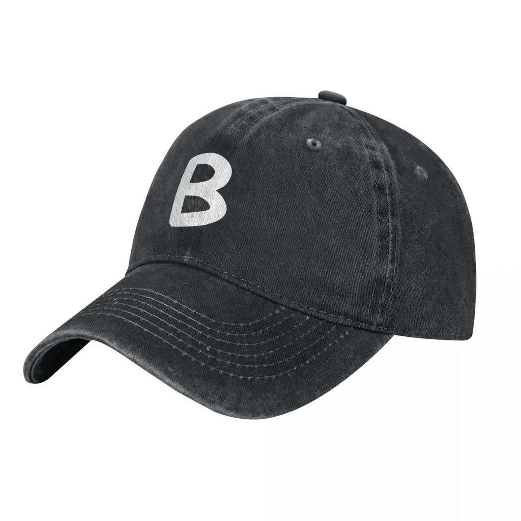Letter B Capital Alphabet Birthday Gift Baseball Cap Winter Hat Luxury Hat Western Hat Vintage Unisexs Hats Womens