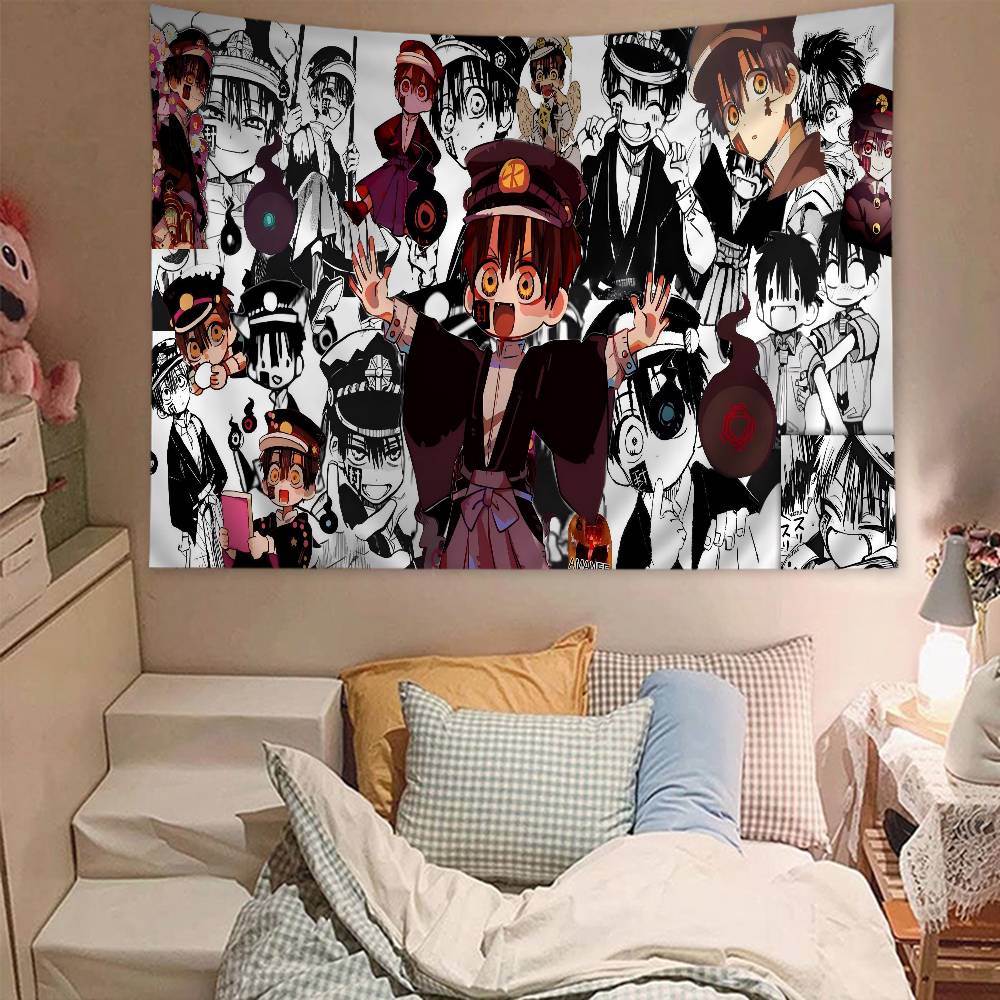 Anime Toilet Bound Hanako Kun Printed Large Wall Tapestry Cheap Hippie Wall Hanging Bohemian Wall Tapestries Mandala Home Decor