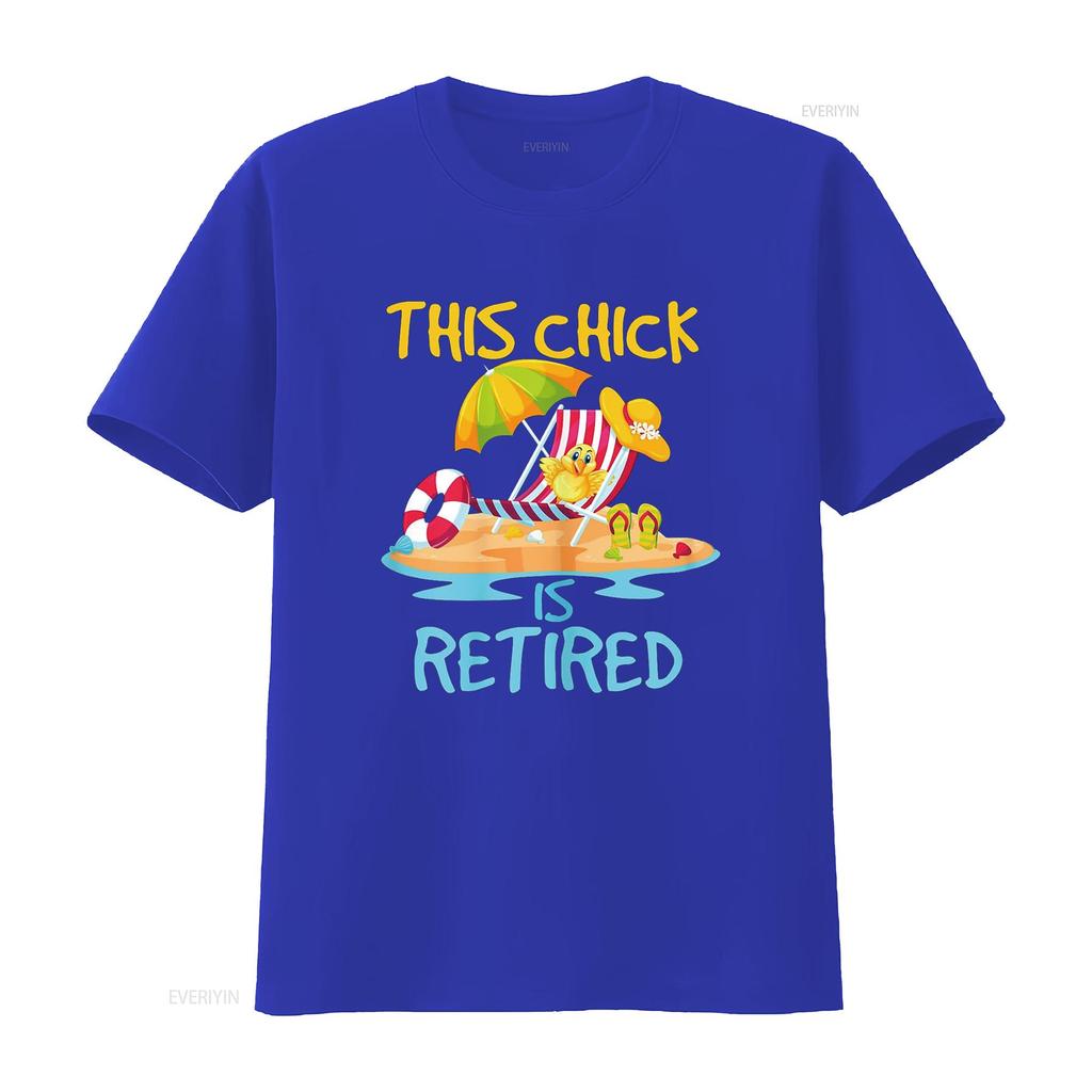 This Chick is retired Women Retirement T Shirt vintage Washed Comfortable fashion Slightly Unisex designer clothes Versatile