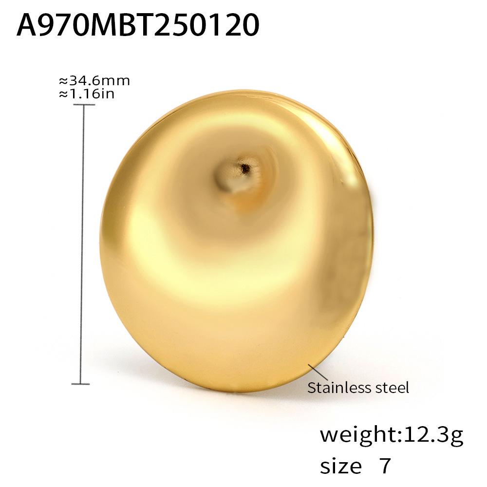 Qiong Yao 18k Gold-Plated Adjustable Vortex Statement Ring One Size-7