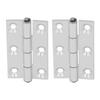 2Pcs Flat Hinge Folding Aluminum Profile Resin Bushing Axes Square Door Hardware