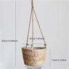 Hanging Garden Flower Pots, Wheat Racks, Plant Storage Baskets, Woven Yellow Hemp Ropes, Indoor and Outdoor Flower Pot Racks