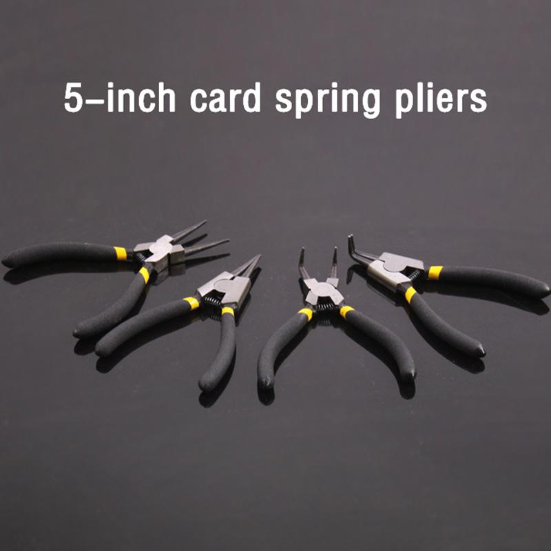 5-In Circlip Pliers Needle Nose Pliers Retaining Ring Pliers For Removing Installing Puller Locking Rings Shafts Hand Tool