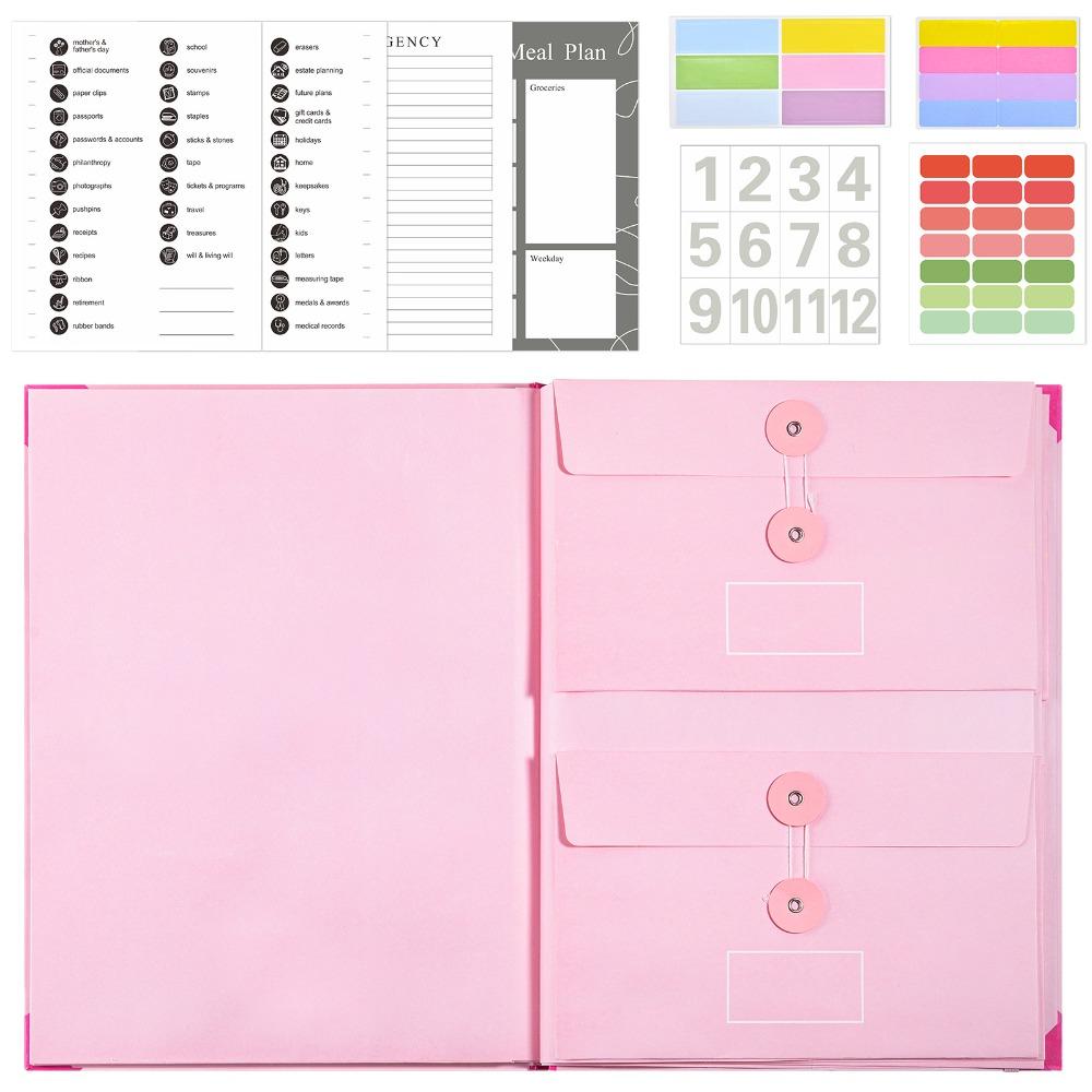 

Организация файлов Folio Life Organizer Binder Life Book Document Organizer Family Memes розовый