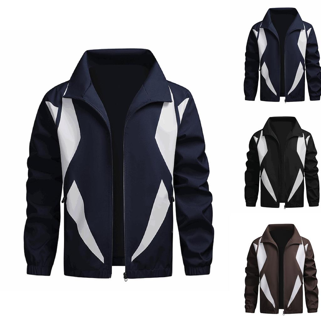 Herren Locker Jacke Modische Mehrfach-Taschen-Jacke