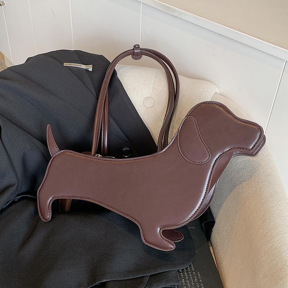 Cartoon Dog Shaped Handbag Pu Leather Purse Unique Novelty Clutch Bag Cute Evening Party Bag For Women And Girls