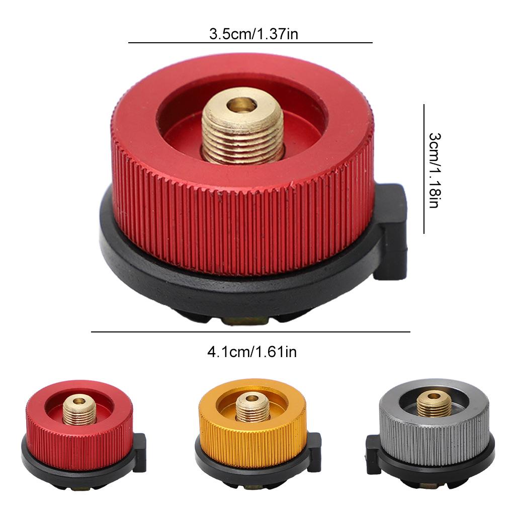 Pack of 2 Camping Stove Adapter Portable Cylinder Burner Valve Converter Outdoor Hiking Survival Cooking Accessory