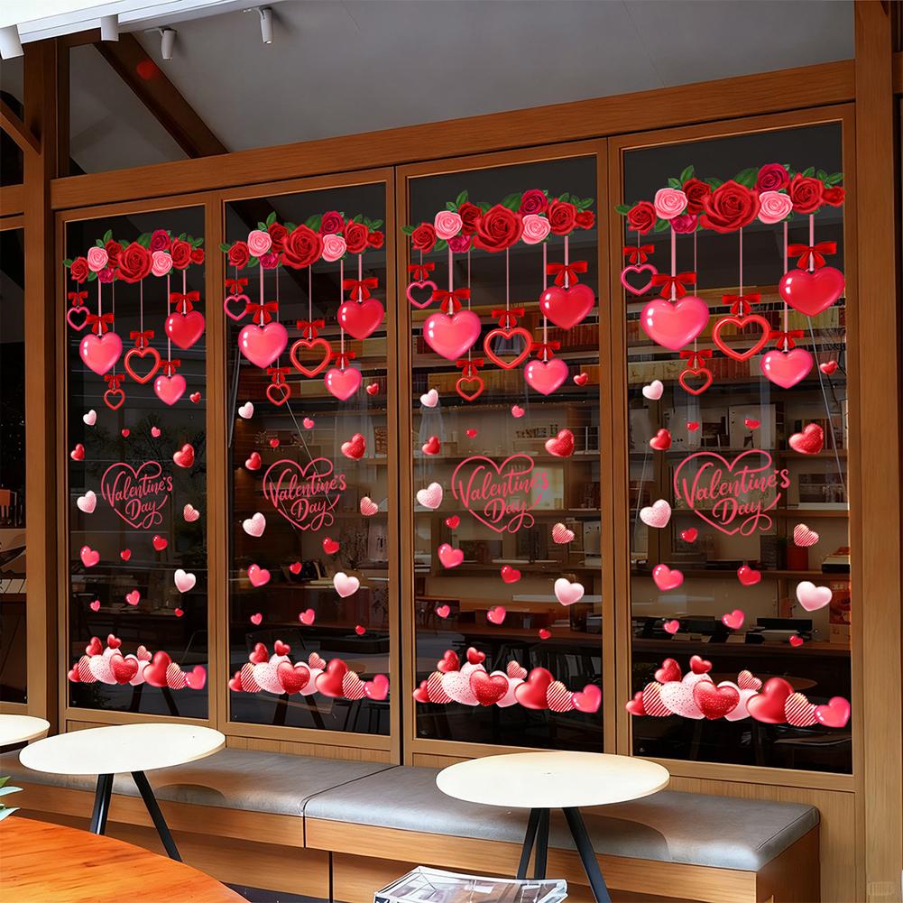 Red Heart Designs Heart Window Decals Window Clings