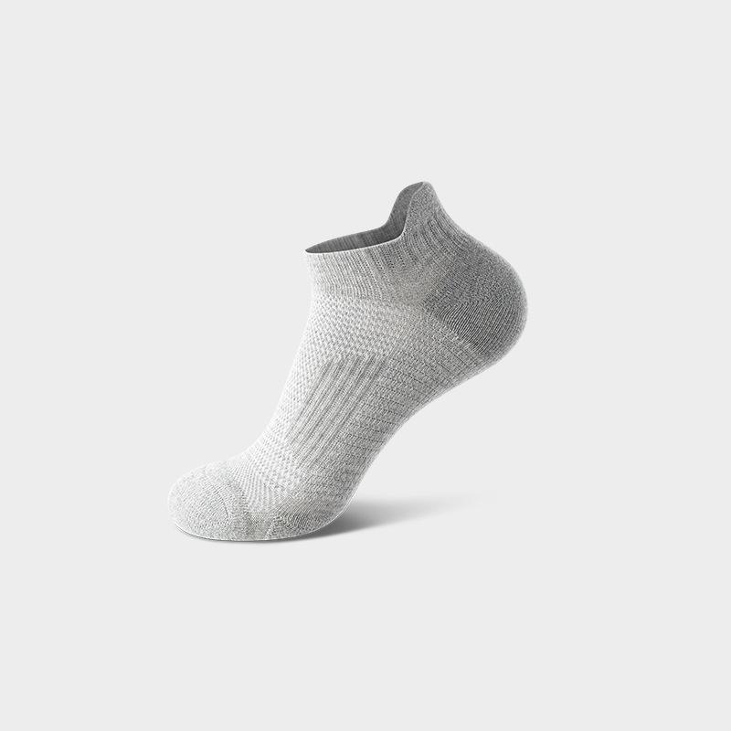 Running Socks, Men's Summer Thin Short Socks, Towel Bottom, Sweat-absorbing Mesh, Breathable, Professional Outdoor Sports Marathon Socks