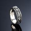 Unisex Adjustable Open Ring With Skull Motif Vintage Style Copper Plated Geometric Band Men Women