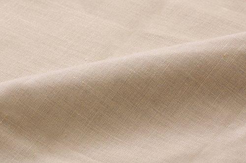 IKEHIKO Single Long Duvet Cover, Solid Color, Reversible, Riva S Duvet Cover IT, Dark Brown/Dark Beige, Approx. 150 x 210 cm #9803032