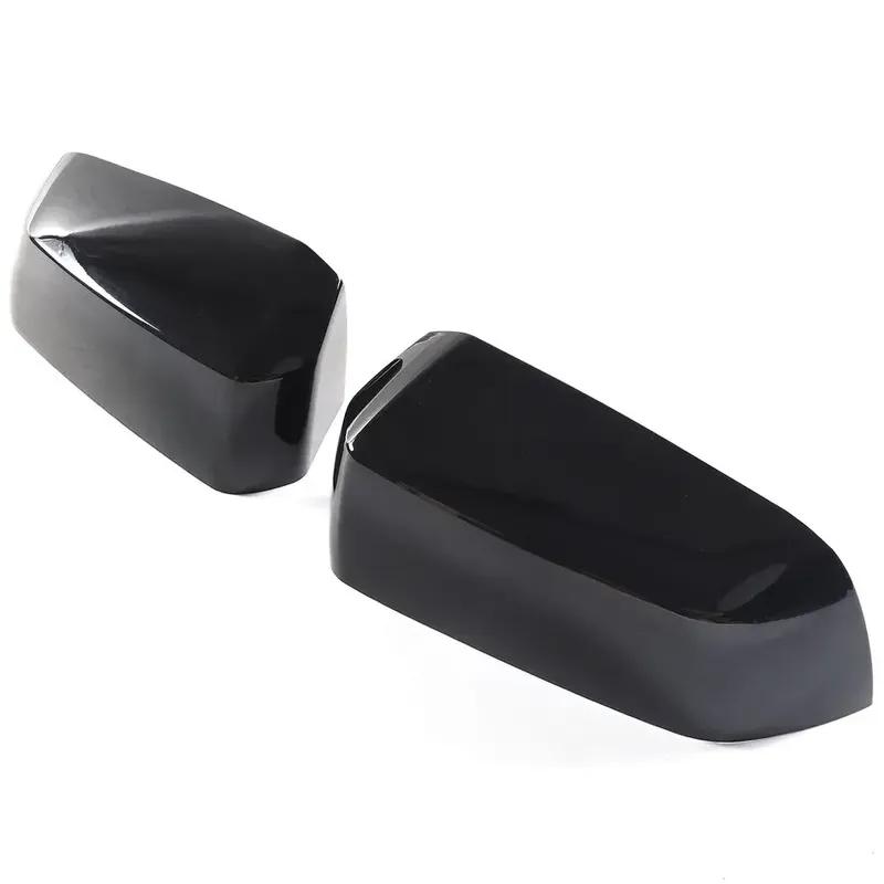 For Ford Ranger  2024 ABS Plastic Car Rearview Side Mirror Cover Wing Cap Exterior Door Trim Adhesive Sticker Parts