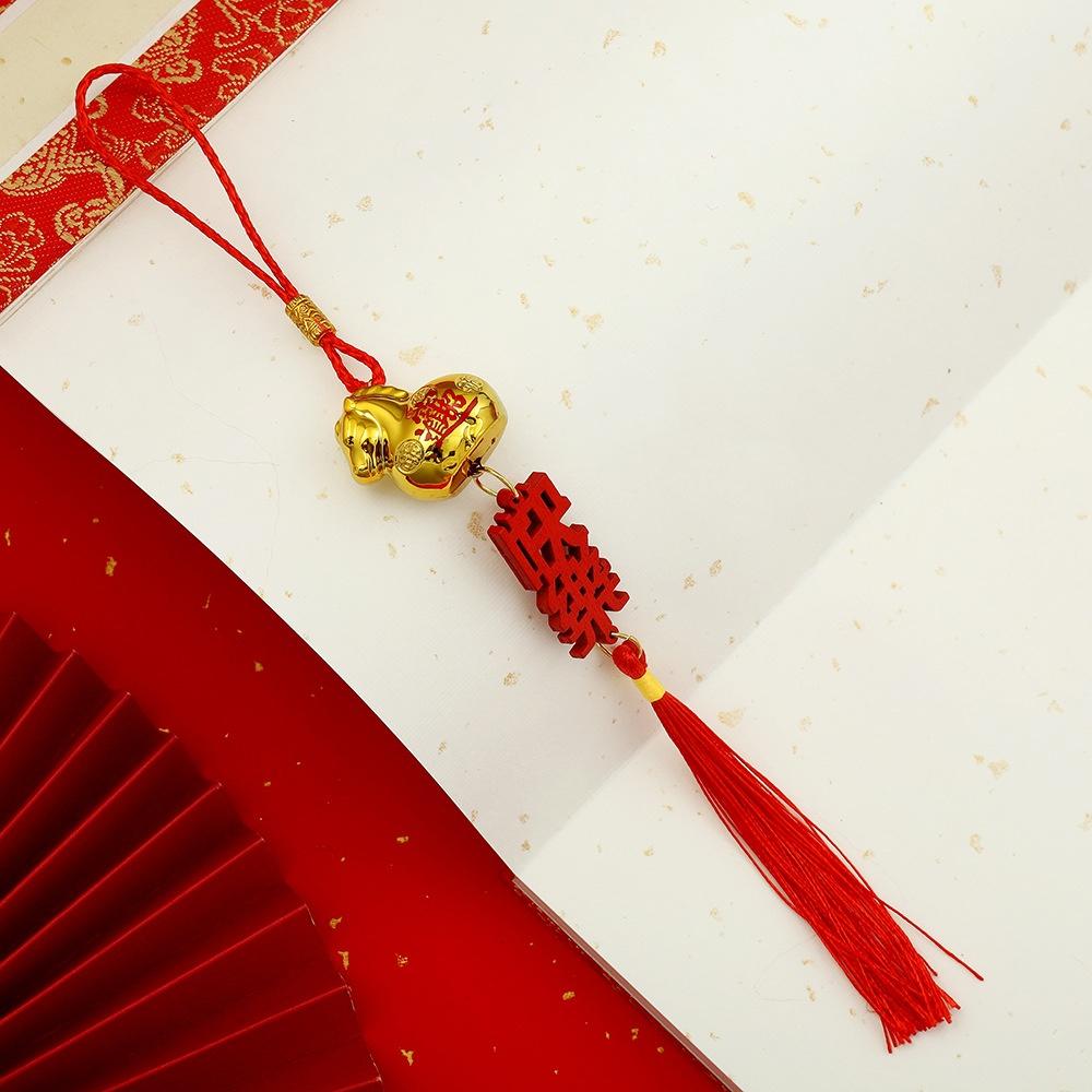1PC 2026 Year Of The Horse Wall Hanging Car Ornament New Year Dripping Oil Zodiac Horse Pendant Lucky Decor Housewarming Gifts