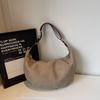 Faux Suede Shoulder Bag for Women, New Autumn/Winter 2026, Trendy, Retro, Large-capacity Single-shoulder Crossbody Bag