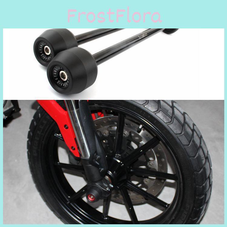 Versatile Front And Rear Wheel Protective Crash Balls For Ducati Scrambler 800 Motorcycles Available In Multiple Colors