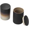 Black Ceramic Tea Can Sealed Candy Nut Box Creative Jewelry Cotton Swab Box Portable Kung Fu Tea Set Retro Kitchen Container New
