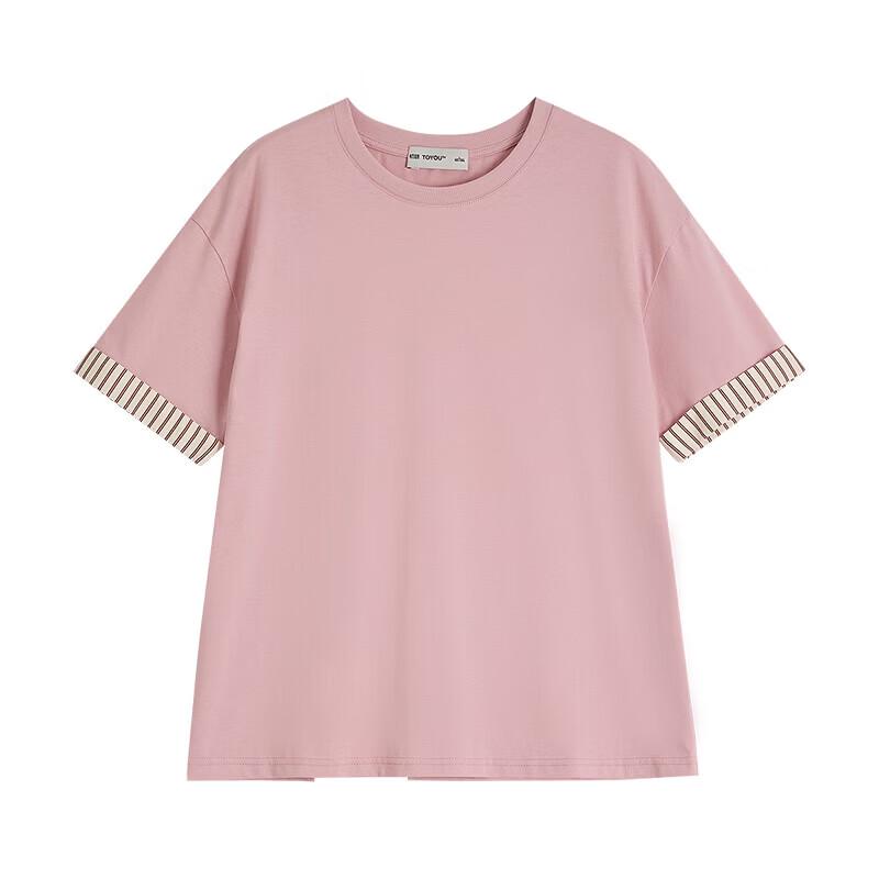 Chuyu Women's Striped Antibacterial Cotton T-Shirt