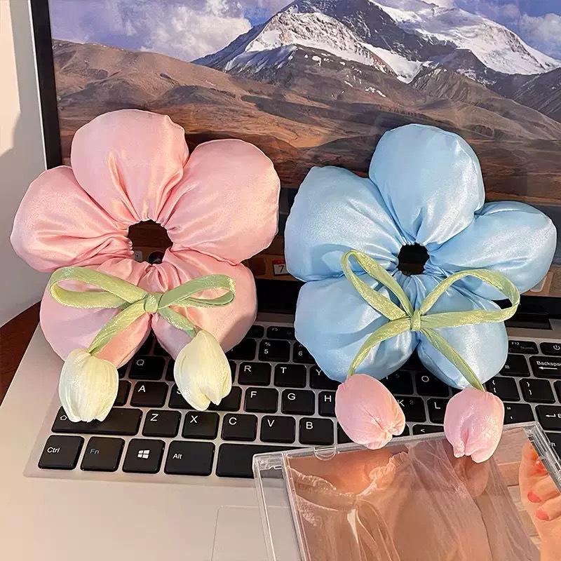2025 Tulip Large Intestine Hair Tie: High Elasticity, Fluffy Volume, Versatile Hair Accessory