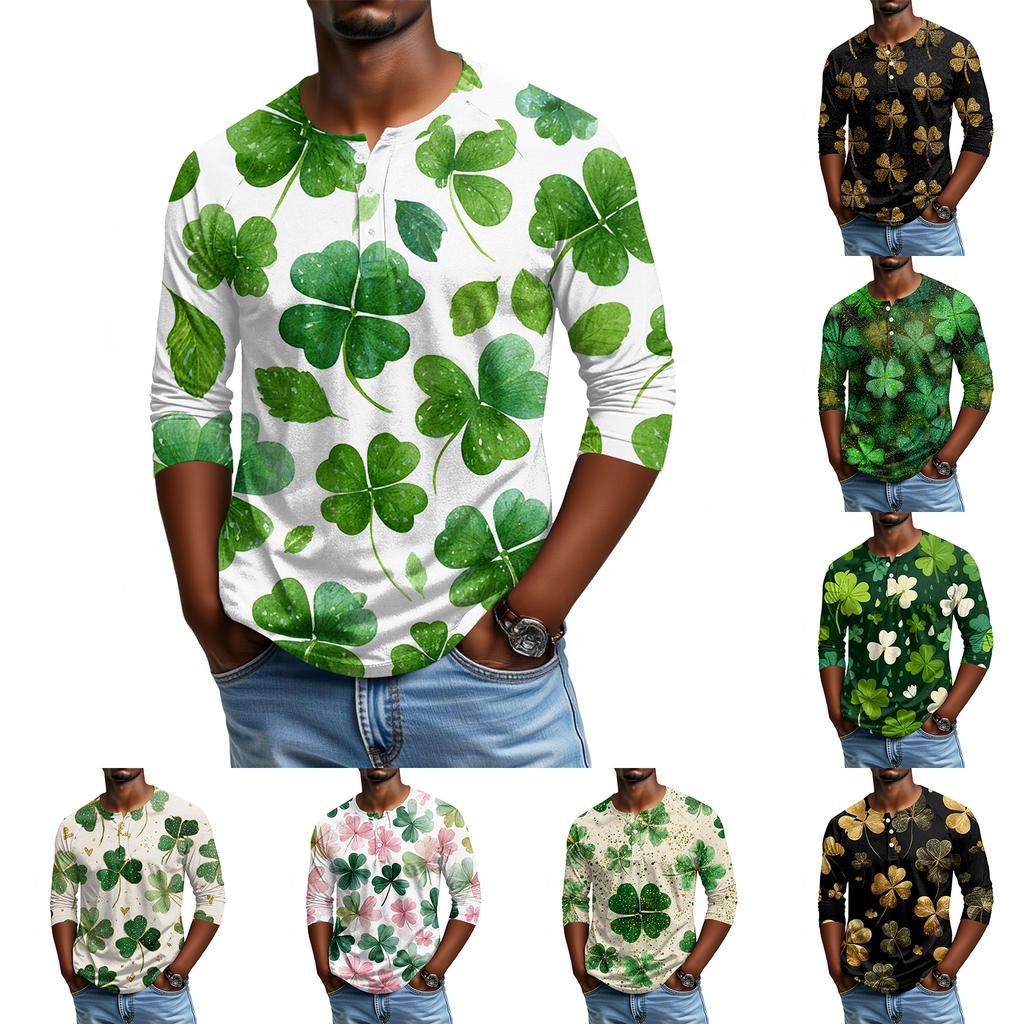 Men's Raglan Sleeve Three-quarter Sleeve Top