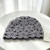 Knitted headgear autumn and winter thickened design fashionable plum blossom cold hat wool hat temperament