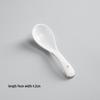 Gold Rim Ceramic Soup Spoons (10-Pack)