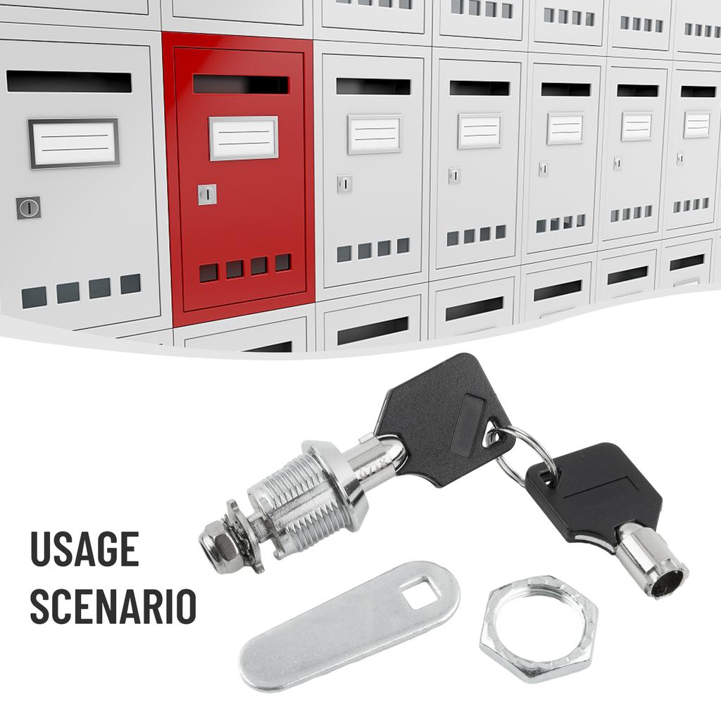 Cylinder Locks Mailbox Padlock Cylinder Cam Lock Furniture Lock Door Cabinet Locker Drawer Lock With 2 Keys Furniture Hardware