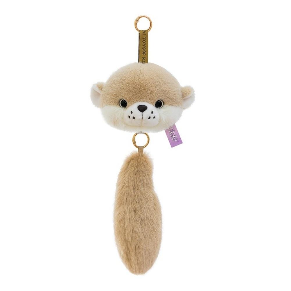 Plush Raccoon Plush Pendant With Keyring Stuffed Doll Charm Cartoon Pendant Backpack Decoration