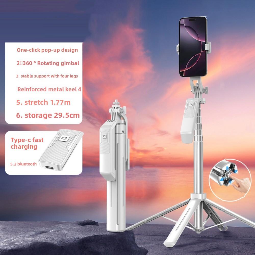 Portable Bluetooth Selfie Stick Handheld Selfie Stick Stand Telescopic Selfie Stick  Live Broadcast
