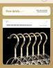 Cute Acrylic Crystal Clothes Hanger for Women's Seamless Clothing - Transparent with Gold Powder