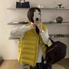 Pinghu White Duck Down Ribs Down Vest Women's Short New Small Girls Stand-up Collar Warm Jacket