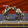 M-Stierkampf Retro Figur Heimdekoration Stierkampfgeist Aufsteigend Messing Wall Street Home Office Dekor Zubehör Glücksbull