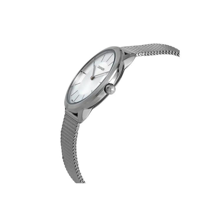 Calvin Klein Quarz-Uhr Edelstahlarmband 40mm 35mm Silbernes Zifferblatt 50M Wasserdicht Unisex-Uhren K3M22126/K3M21126