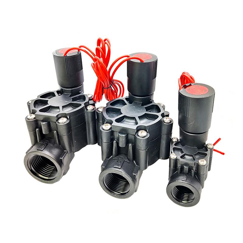 Irrigation Solenoid Valve Sprinkler Nylon Valve 220V 110V 24V 12V DC latching(9-20V) For gardens, lawn, agriculture, stadium 12VDC