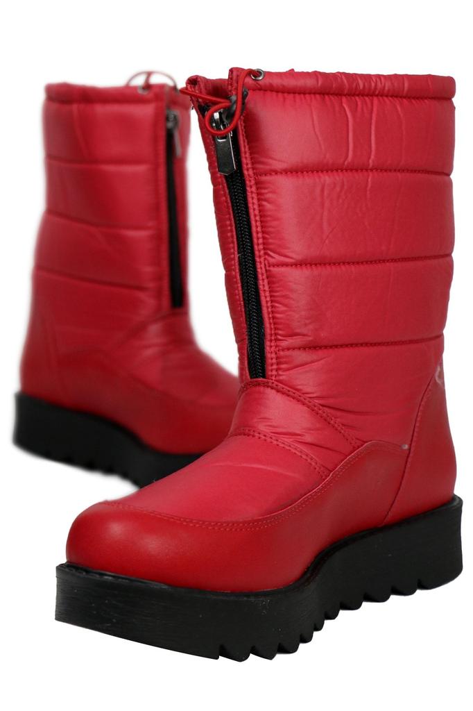 Women Modern Stylish Fashion Boots Boots Faux Leather Black Snow Boots