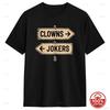Vintage Direction Clowns To The Left Jokers To The Right 100% Cotton T Shirt Unisex Loose Summer Vintage Oneck Novelty Tees Y2K