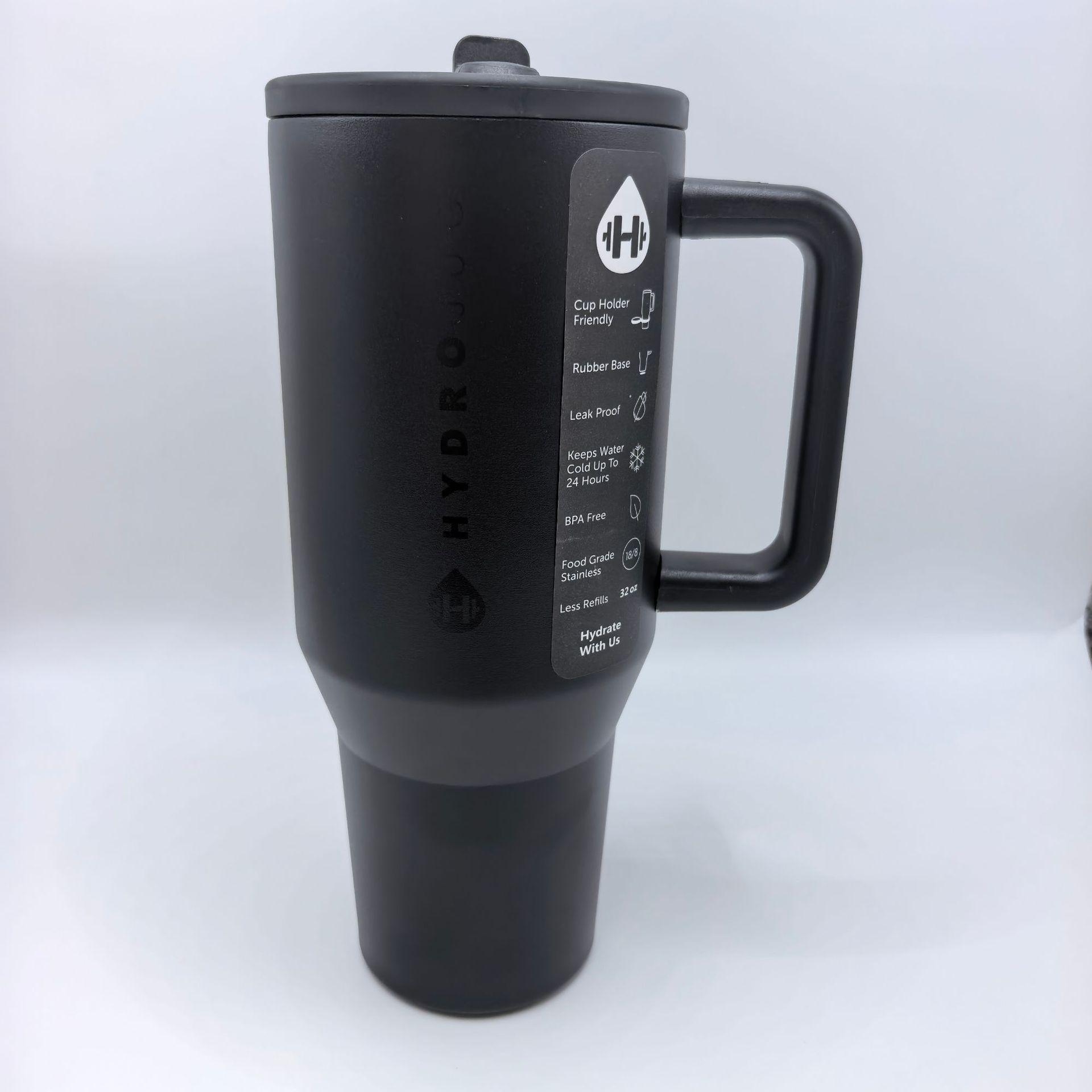 HydroJug Large 32oz/40oz Insulated Leak-Proof Travel Bottle with Handle 32oz чёрный