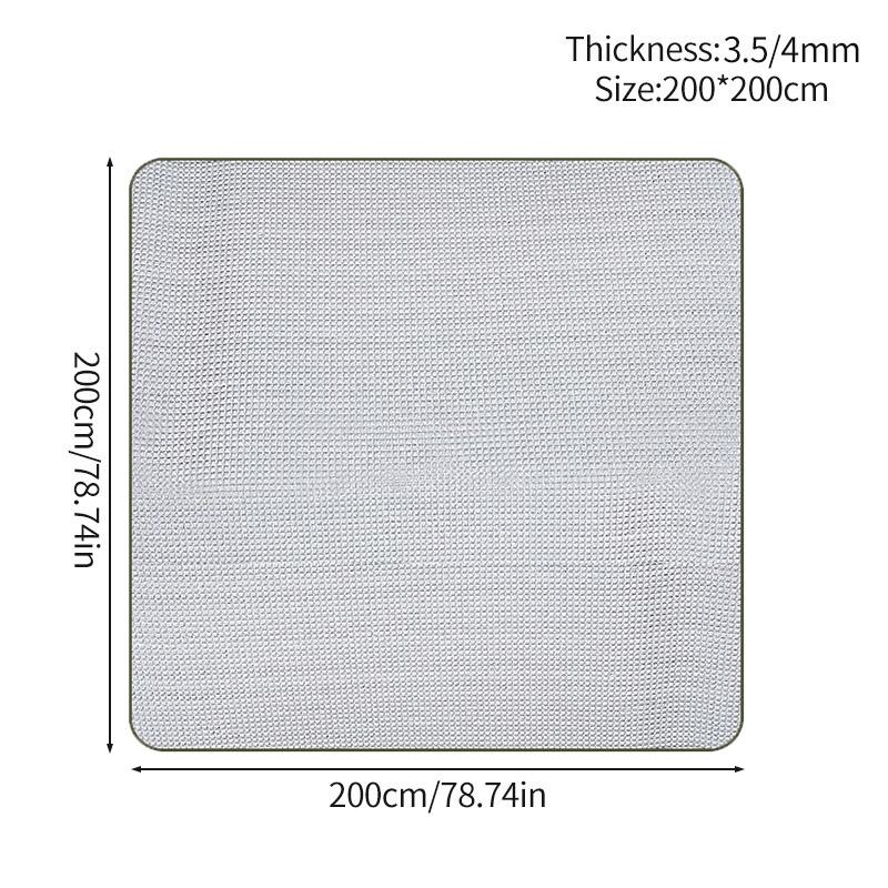Outdoor Portable Picnic Mat Camping Foam Foil Mat Camping Tent Picnic Pad Moisture-proof Beach Mat Aluminum Film Foldable