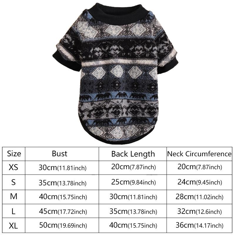 

Dog Theremal Winter Fashion Ethnic Style Hooides for Small Dogs Warm Fleece Spring Autumn Pet Dog Clothes Puppy Pullovers Outfit XS（old） чёрный