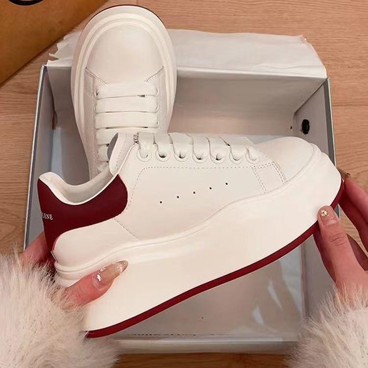 Thick-soled Muffin Little White Shoes Women's Cross Board Shoes Spring New Niche Design Casual Sports Shoes